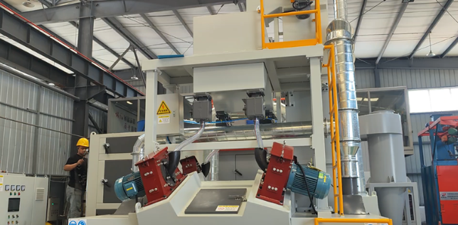 信阳板材除锈强化，通过式抛丸机应用案例