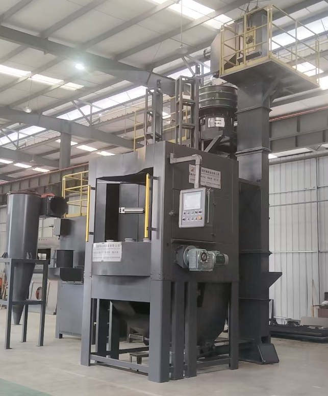 信阳转盘式喷砂机 提升圆形工件处理效率