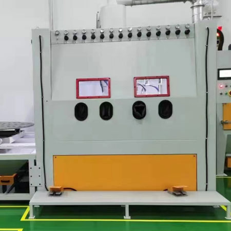 信阳高效生产，从箱体手动喷砂机开始，提升零部件质量